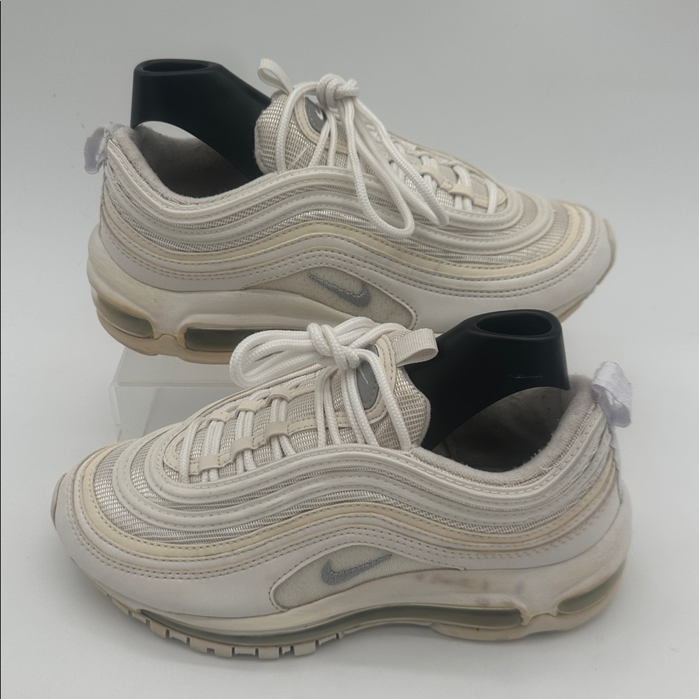 Nike Air Max 97 Low White Metallic Silver Size 4Y (GS)